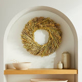 21" Preserved Grass & Lino Wreath