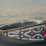 Vintage Ruby Hinge Bracelet