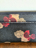 COACH Floral Accordion Zip Wallet