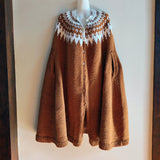 Vintage Handknit Cape
