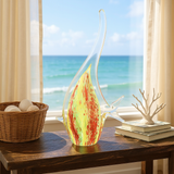 Hand-Blown Murano-Style Angel Fish Sculpture