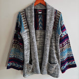 Vintage Belted Wrap Cardigan Sweater