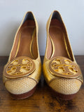 TORY BURCH Raffia Platform Pumps