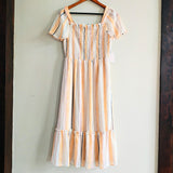 LC LAUREN CONRAD Smocked Flutter Dress