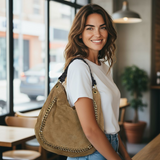 MICHAEL KORS Suede Hobo Bag