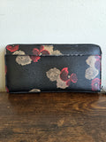 COACH Floral Accordion Zip Wallet