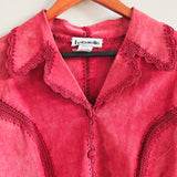 Vintage Suede Patchwork Jacket