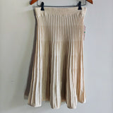 NANETTE LAPORE Pleated Metallic Midi Skirt