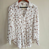 MAEVE BY ANTHROPOLOGIE Matilda Mushroom Blouse