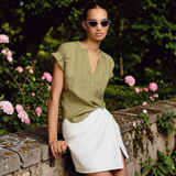 ANTHROPOLOGIE Pilcro Popover Blouse