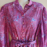 Vintage Floral Midi Dress