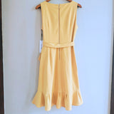 CALVIN KLEIN Belted Sleeveless Dress