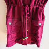 Vintage Crochet Back Utility Vest