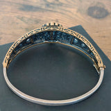Vintage Ruby Hinge Bracelet