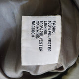 Vintage Fur Trimmed Belted Jacket