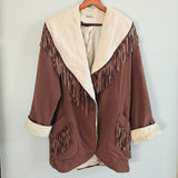 Vintage Fringed Wool Coat