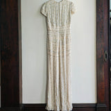 Vintage NAEEM KHAN Silk Beaded Gown