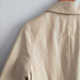 TRINA TURK Longline Leather Coat