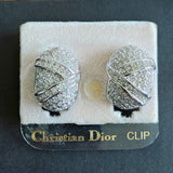 Vintage CHRISTIAN DIOR Swarovski Crystal Earrings