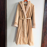 Vintage Hooded Long Coat