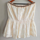 ANTHROPOLOGIE Verb by Pallavi Singhee Lace Tube Top