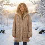 Vintage Embroidered Suede Penny Lane Coat