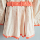 BLACK RIVET Double Breasted Trench Coat