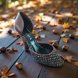 PRADA Tweed d'Orsay Pumps