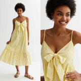 NEW LOOK Eyelet Midi Dress