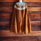Vintage Handknit Cape