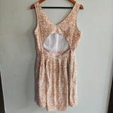 CLUB MONACO Silk Floral Dress