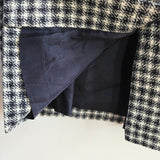 Vintage CHRISTIAN DIOR Tweed Houndstooth Pencil Skirt