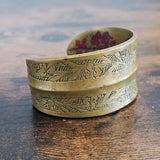 Vintage Brass Cuff Bracelet