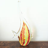 Hand-Blown Murano-Style Angel Fish Sculpture