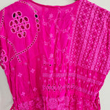 JOHNNY WAS Eyelet Kimono Dress