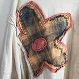 Terry Knit Flower Patch Top