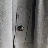 BURBERRY Wool Ruffle Placket Coat