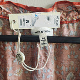 Max Studio Long-Sleeved Tiered Maxi Dress