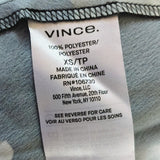 VINCE Lisianthus Tie Front Satin Shirt Dress