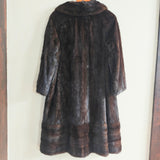 Vintage Mink Fur Long Coat