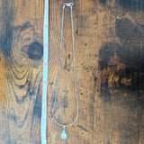 SS Topaz Pendant Necklace