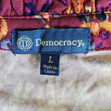 DEMOCRACY Floral Peasant Blouse