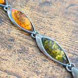 Vintage Baltic Amber SS Bracelet