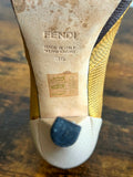 FENDI Fendista Tricolor Pumps