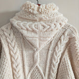 Vintage Hooded Cardigan Sweater