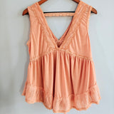 POL Lace Detailed Tank Top