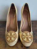 TORY BURCH Raffia Platform Pumps