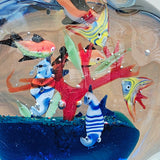 Hand-Blown Murano-Style Art Glass Aquarium Sculpture