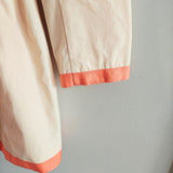 BLACK RIVET Double Breasted Trench Coat