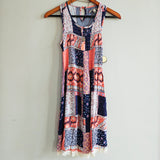 SPEECHLESS Junior's Mix Print Dress w/Necklace